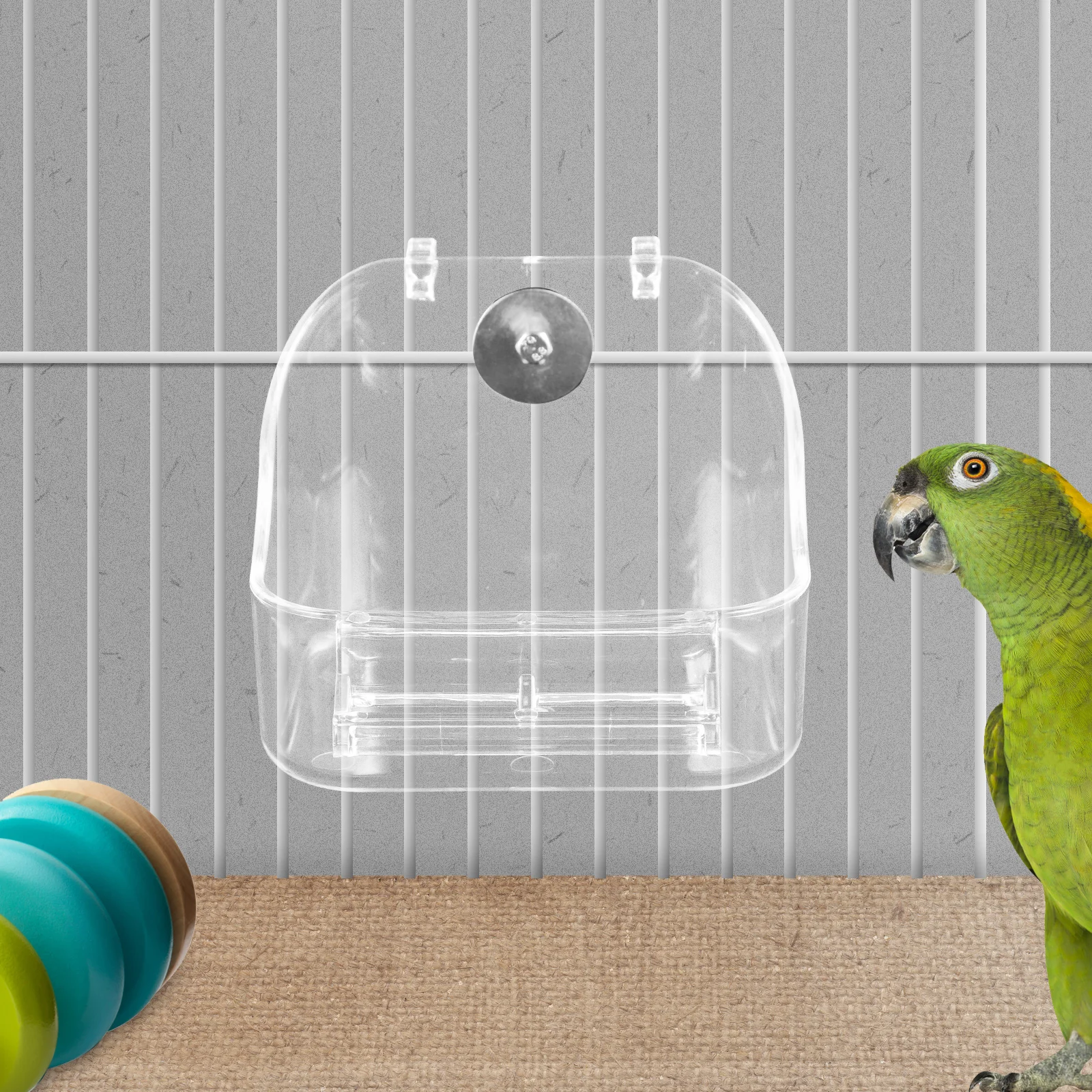Hanging Bird Feeder Multipurpose Bathtub Transparent Cube Pet Shower Cage Accessory Large Size Fits Most Birds PP Material
Hanging Bird Feeder Multipurpose Bathtub Transparent Cube Pet Shower Cage Accessory Large Size Fits Most Birds PP Material