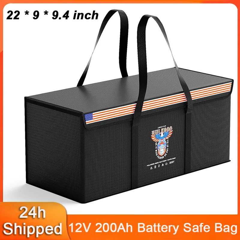 12V 200Ah LiFePO4 Lithium Battery Fireproof Safe Bag Large Capacity Battery Protective Case Waterproof Storage Box 22*9*9.4inch
12V 200Ah LiFePO4 Lithium Battery Fireproof Safe Bag Large Capacity Battery Protective Case Waterproof Storage Box 22*9*9.4inch