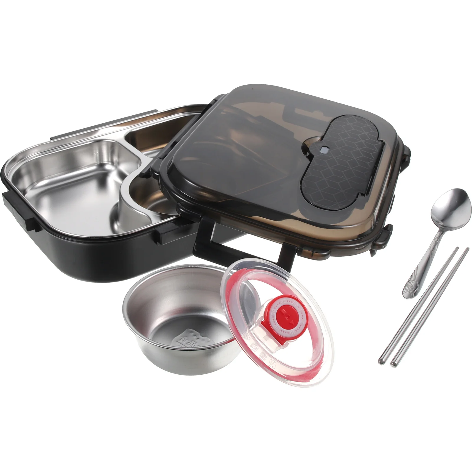 1 Set 2000Ml Thermal Lunch Box Black Insulated Food Storage Container For Students Portable Dining Plate Household Kitchenware
1 Set 2000Ml Thermal Lunch Box Black Insulated Food Storage Container For Students Portable Dining Plate Household Kitchenware