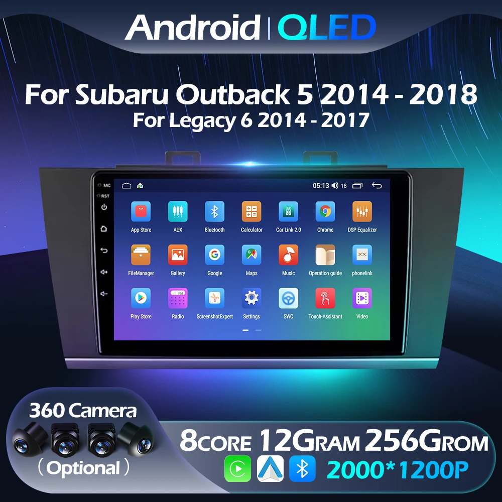 For Subaru Outback 5 Legacy 6 2014 - 2018 Car Radio Multimedia Navigation Player Carplay Android Auto QLED 4G WIFI FM DSP BT
For Subaru Outback 5 Legacy 6 2014 - 2018 Car Radio Multimedia Navigation Player Carplay Android Auto QLED 4G WIFI FM DSP BT