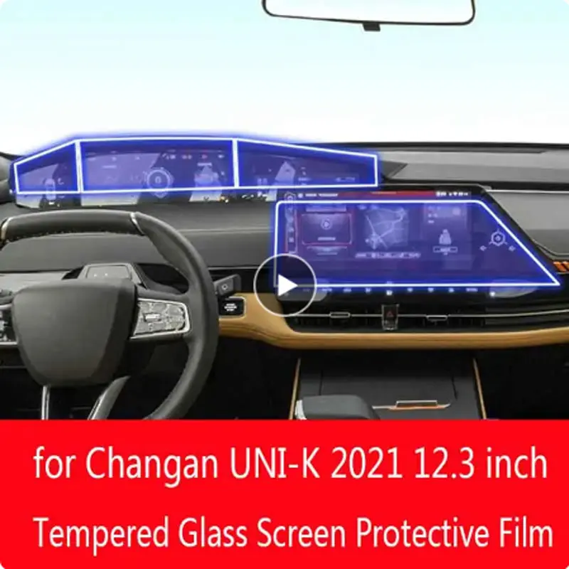 Защитная пленка для экрана из закаленного стекла для Changan UNI-K 2021 12,3 дюйма GPS навигация 4 шт.
Защитная пленка для экрана из закаленного стекла для Changan UNI-K 2021 12,3 дюйма GPS навигация 4 шт.