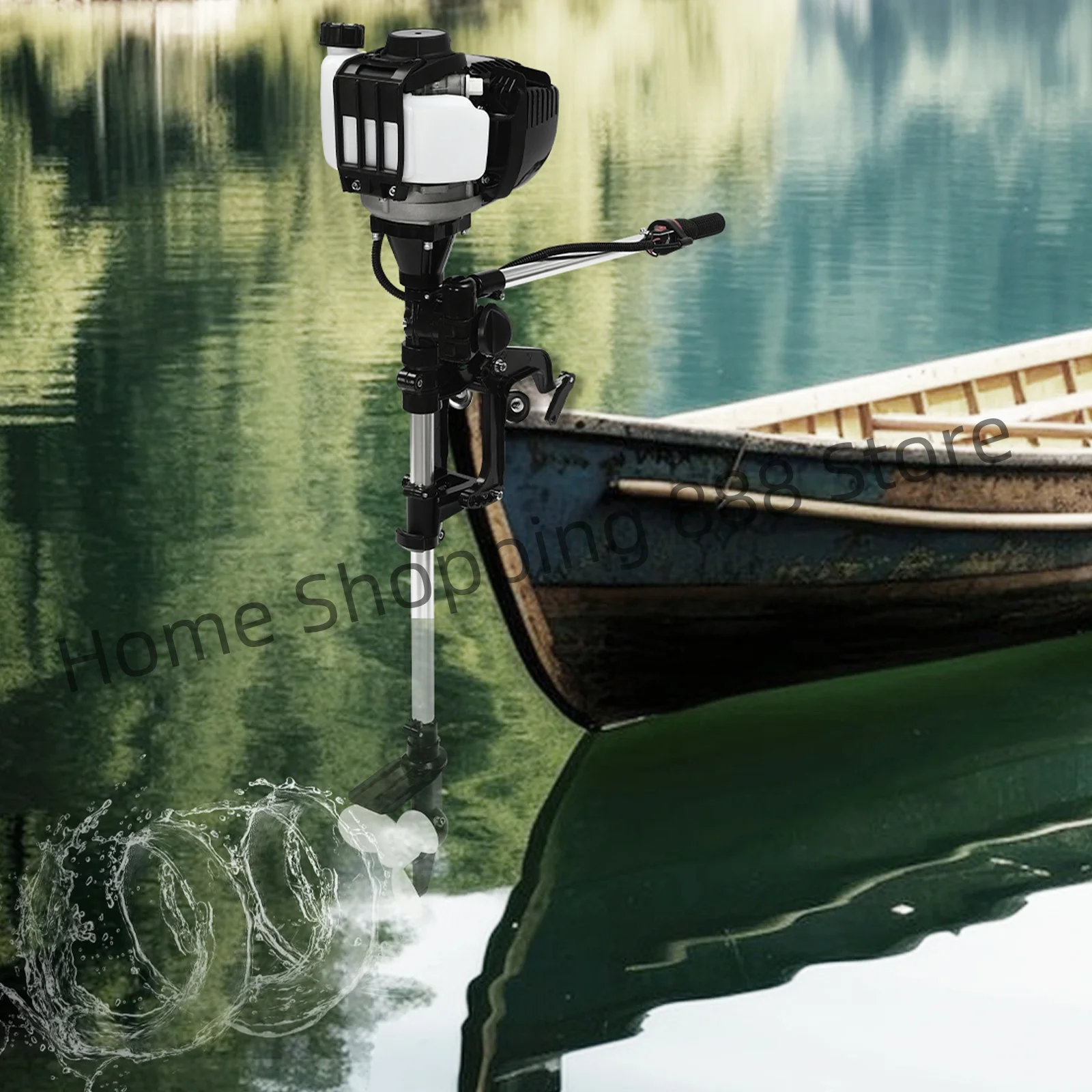 5.5HP 4-Stroke Outboard Motor with Adjustable Bracket, Air-Cooled Fishing Boat Engine Kit for Inflatable, Wood&Fiberglass Boats
5.5HP 4-Stroke Outboard Motor with Adjustable Bracket, Air-Cooled Fishing Boat Engine Kit for Inflatable, Wood&Fiberglass Boats