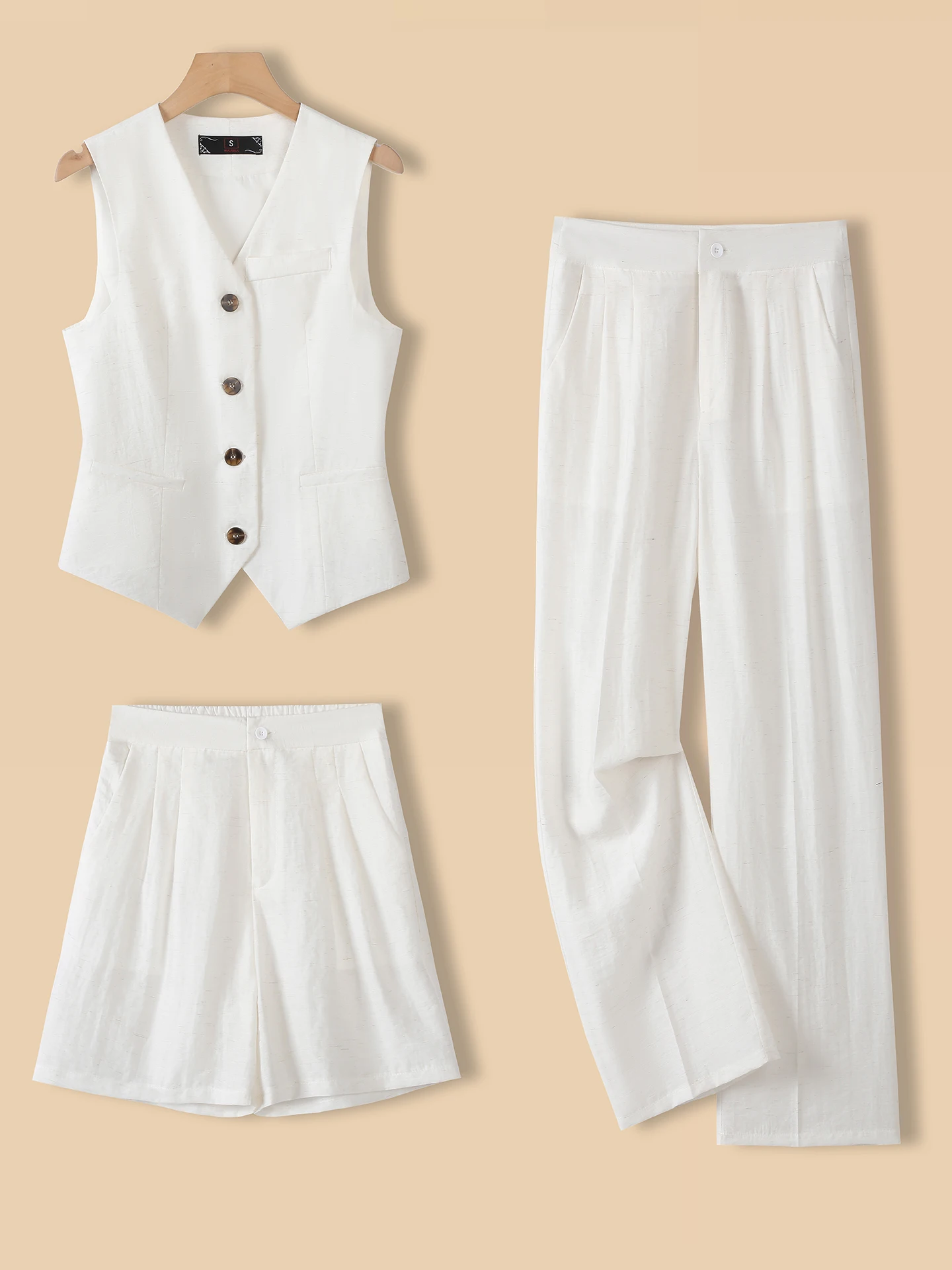 Slim Fit Suit Vest Women's Summer Thin Style Fashionable Set Breathable V-Neck Long Sleeveless Outerwear Money-Saving
Slim Fit Suit Vest Women's Summer Thin Style Fashionable Set Breathable V-Neck Long Sleeveless Outerwear Money-Saving