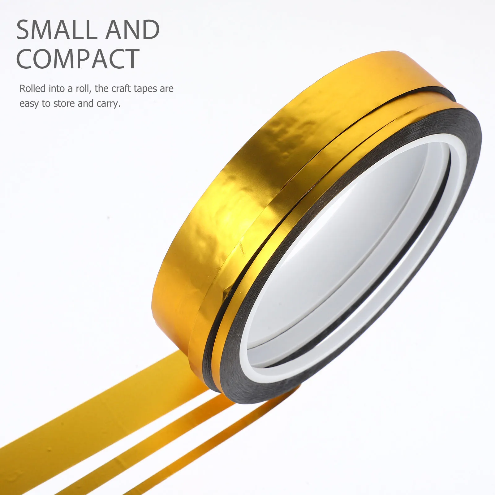 3pcs Golden Foil Paper Tape 0.3 0.5 1.5cm Wide Craft Masking Tape for Scrapbooking DIY Decorative Supplies Aesthetic
3pcs Golden Foil Paper Tape 0.3 0.5 1.5cm Wide Craft Masking Tape for Scrapbooking DIY Decorative Supplies Aesthetic