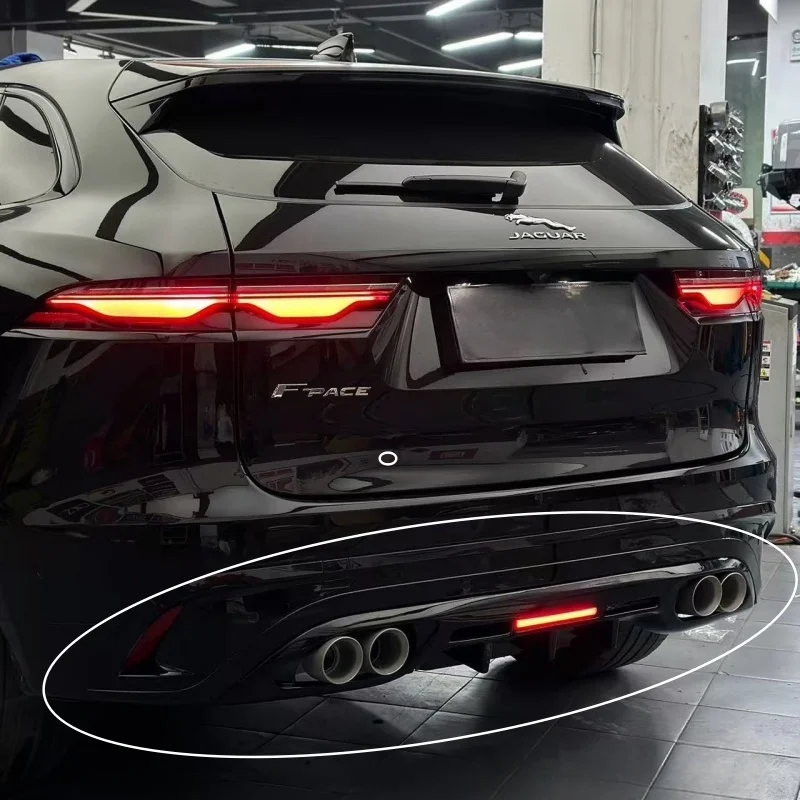 For Jaguar F-PACE 2021 2022 2023 2024 2025 Rear Bumper Diffuser Splitter Bodykit Double Dual Outlet Exhaust Pipe Black Carbon Ac
For Jaguar F-PACE 2021 2022 2023 2024 2025 Rear Bumper Diffuser Splitter Bodykit Double Dual Outlet Exhaust Pipe Black Carbon Ac