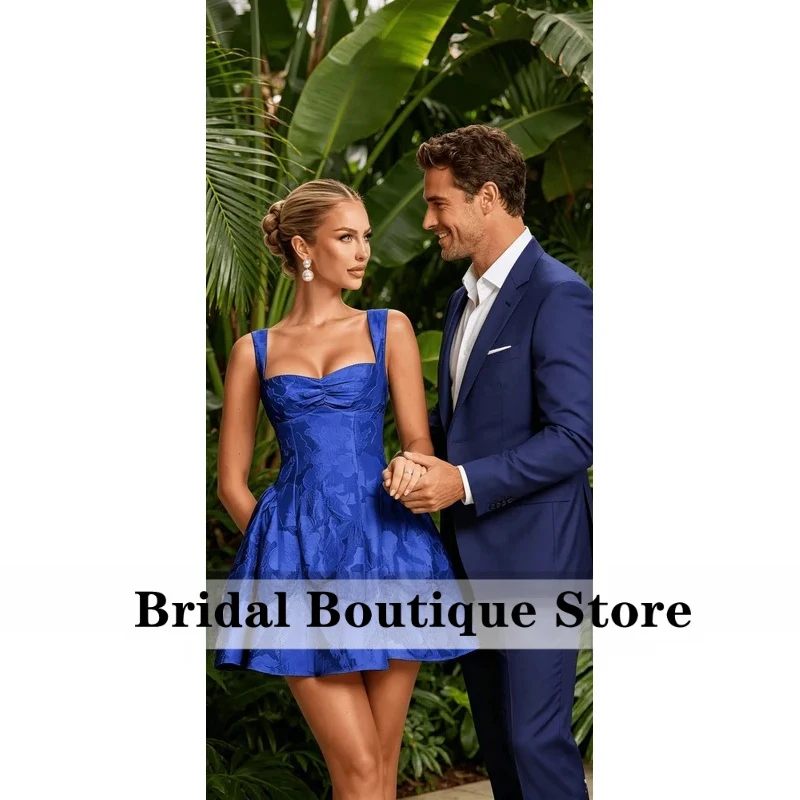 Wide Strap Jacquard Corset Mini Dress Square Ruched Bust A-Line Short Homecoming Gown Party Gowns Cocktail Graduation Dress
Wide Strap Jacquard Corset Mini Dress Square Ruched Bust A-Line Short Homecoming Gown Party Gowns Cocktail Graduation Dress