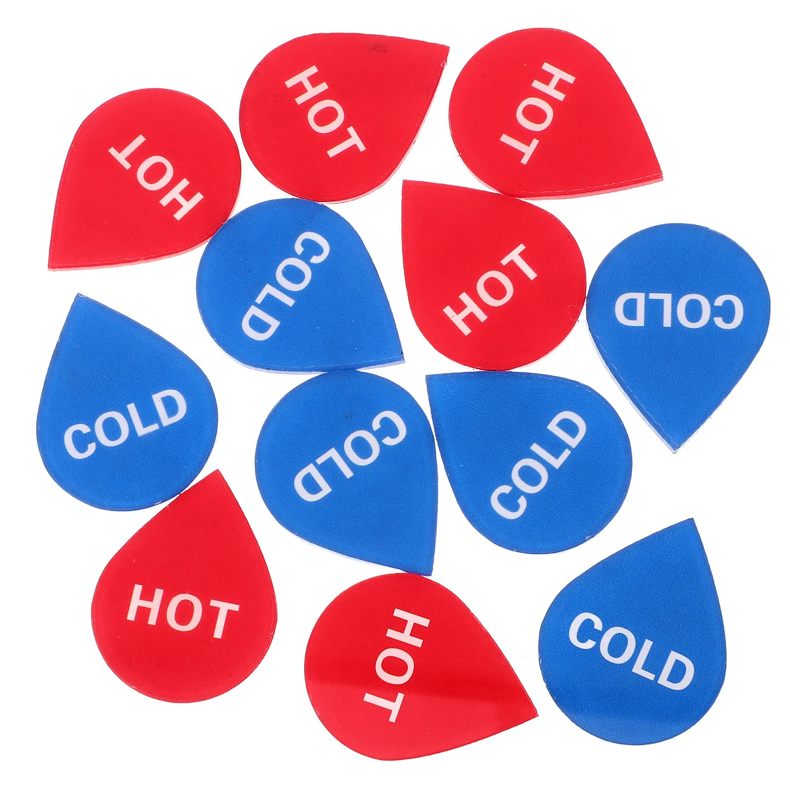 Self Stick Hot Cold Sign Acrylic Water Temperature Label for Faucets Showers Kitchens Bathrooms Warning Indicator Stickers
Self Stick Hot Cold Sign Acrylic Water Temperature Label for Faucets Showers Kitchens Bathrooms Warning Indicator Stickers