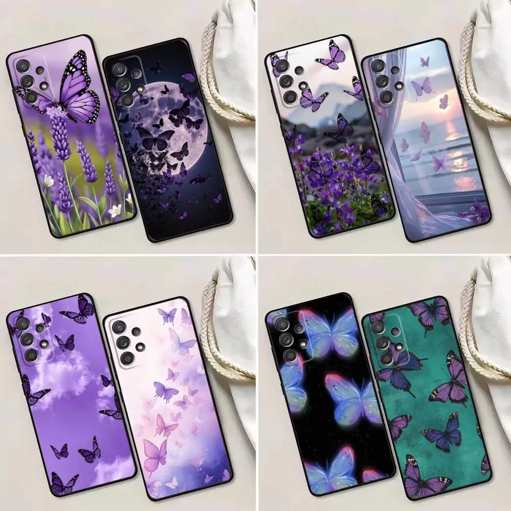 Purple Butterflies Phone Case For Samsung Galaxy A13,A21s,A22,A31,A32,A52,A53,A71,A80,A91 Soft Black Phone Cover
Purple Butterflies Phone Case For Samsung Galaxy A13,A21s,A22,A31,A32,A52,A53,A71,A80,A91 Soft Black Phone Cover