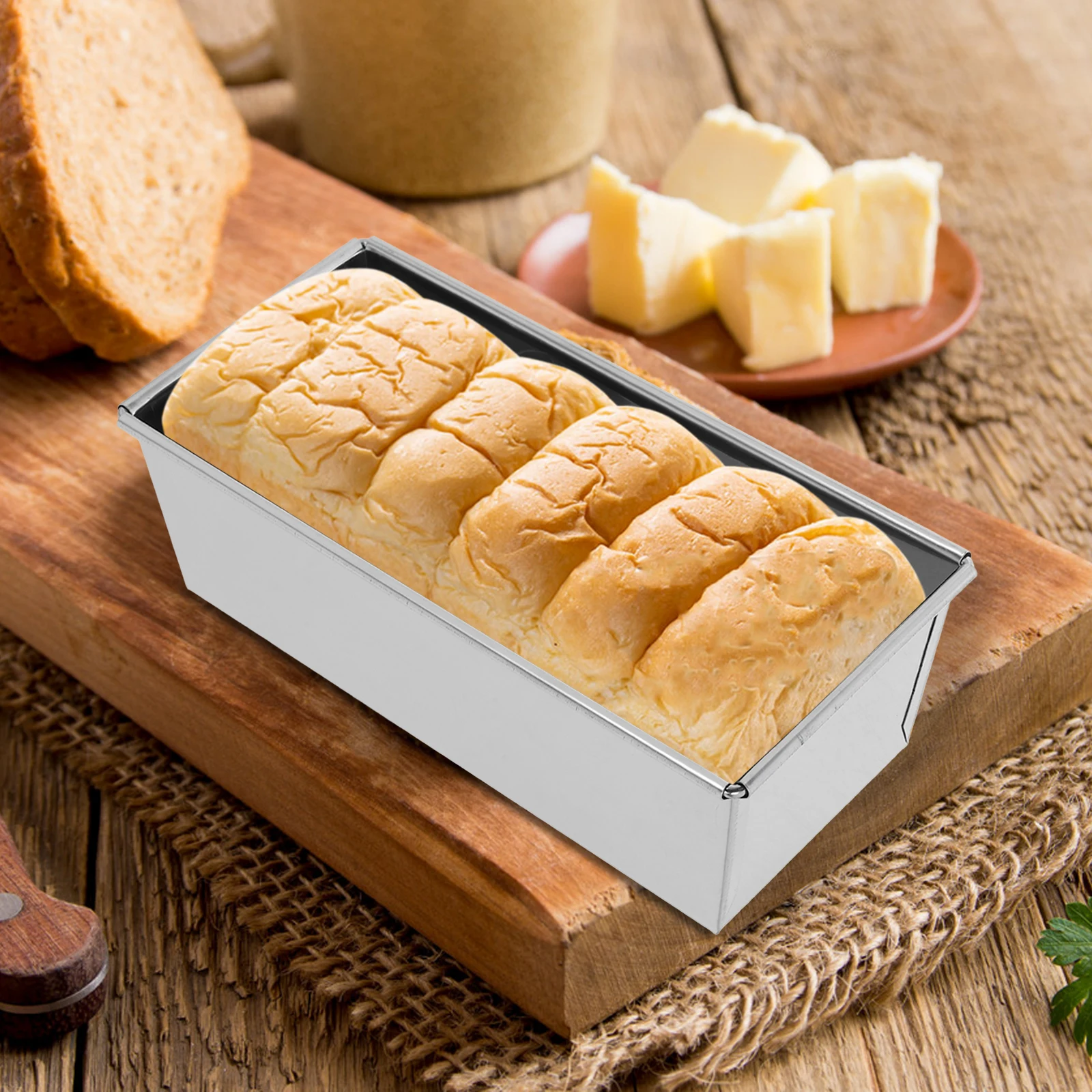 Square Toast Mold Loaf Pan Bread Mould Baking Moulds Stainless Steel Molds Pans for
Square Toast Mold Loaf Pan Bread Mould Baking Moulds Stainless Steel Molds Pans for