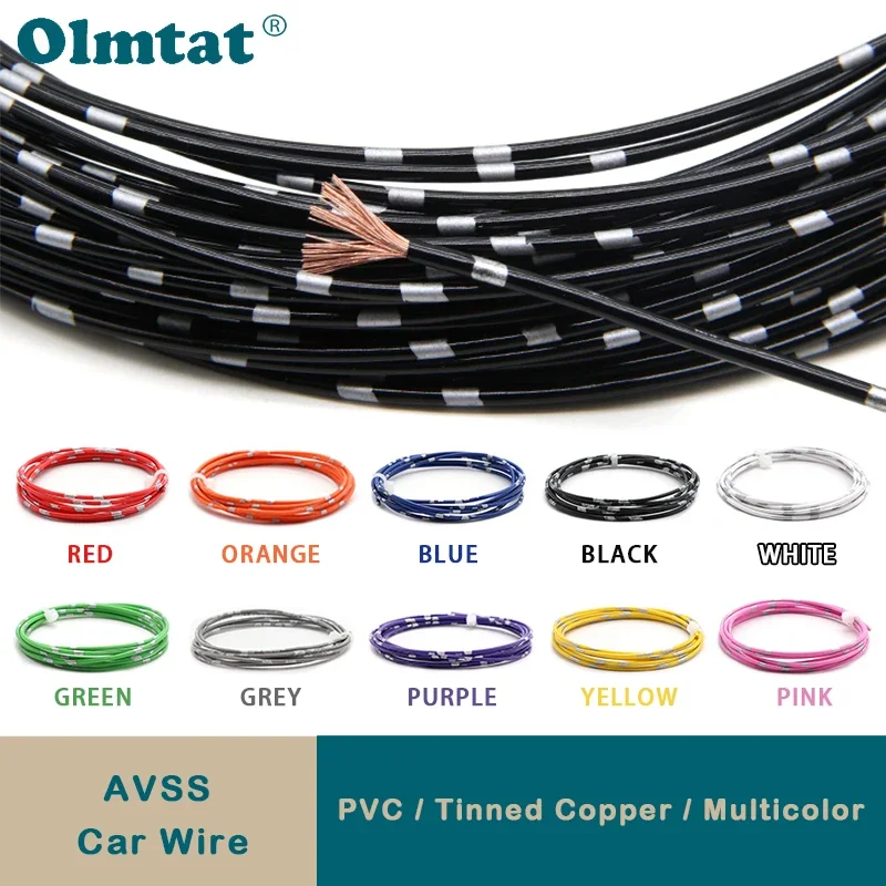 Car Wire 22 20 18 16 14 13 AWG AVSS Thin PVC Insulation Pure Copper Line Speaker Audio Cable DIY Automotive Wires 5/10/50/100 m
Car Wire 22 20 18 16 14 13 AWG AVSS Thin PVC Insulation Pure Copper Line Speaker Audio Cable DIY Automotive Wires 5/10/50/100 m