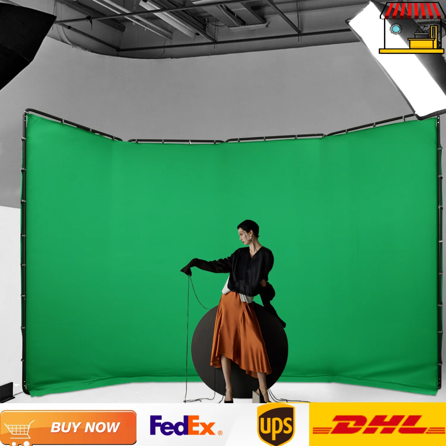 4*2.4m Party Backdrops Stand White/Green/Black Cloth Photography Backdrop Stand
4*2.4m Party Backdrops Stand White/Green/Black Cloth Photography Backdrop Stand