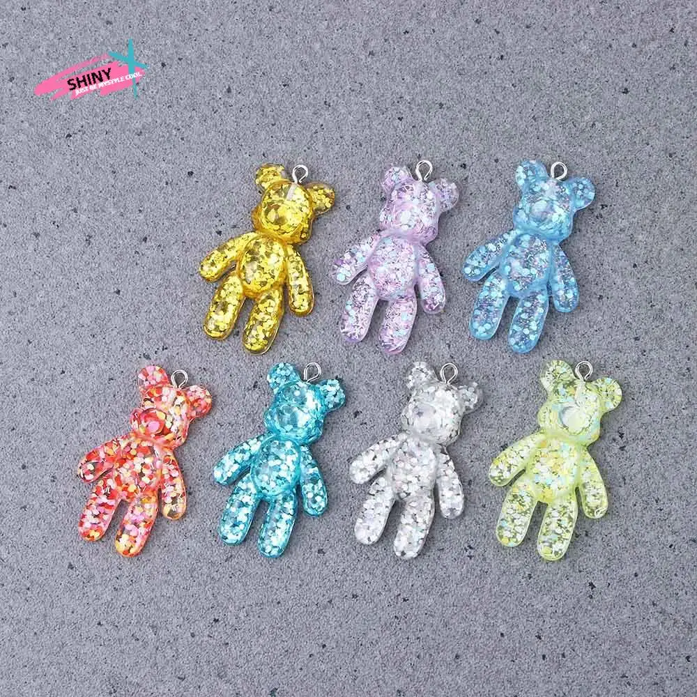 Glitter Flatback Keyring Jewelry Accessories DIY Making Little Bears Pendant DIY Drop Necklace Bracelets Charm Bear Keychain
Glitter Flatback Keyring Jewelry Accessories DIY Making Little Bears Pendant DIY Drop Necklace Bracelets Charm Bear Keychain