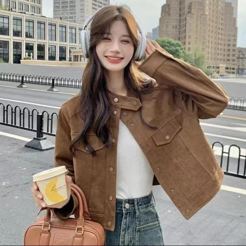 Ретро-пальто свободного кроя в корейском стиле из полиэстера для женщин, весна-осень, новая модная универсальная модель
Ретро-пальто свободного кроя в корейском стиле из полиэстера для женщин, весна-осень, новая модная универсальная модель