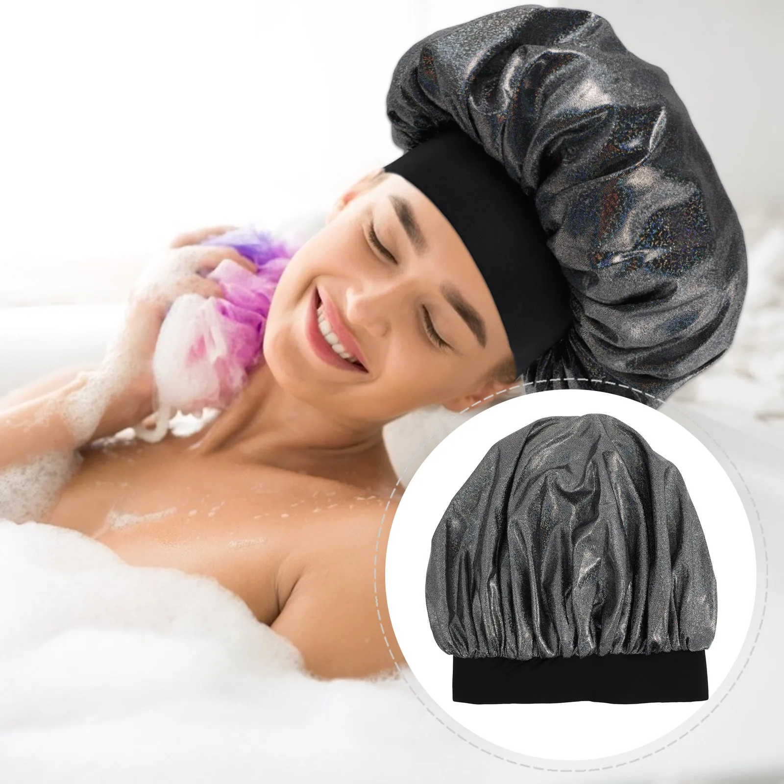 Elastic Satin Bathing Sleep Hair Wrap Wide Satin Bath Hat Band Waterproof Spa Hair Care Cap Bathing Cap For Women Men
Elastic Satin Bathing Sleep Hair Wrap Wide Satin Bath Hat Band Waterproof Spa Hair Care Cap Bathing Cap For Women Men