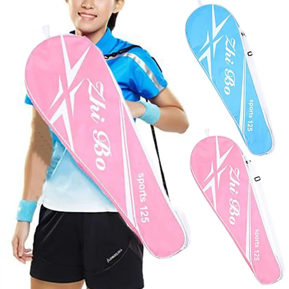 Pink Blue Large Capacity Waterproof Protective Cover One-shoulder Badminton Rackets Bag Racquet Pouch
Pink Blue Large Capacity Waterproof Protective Cover One-shoulder Badminton Rackets Bag Racquet Pouch