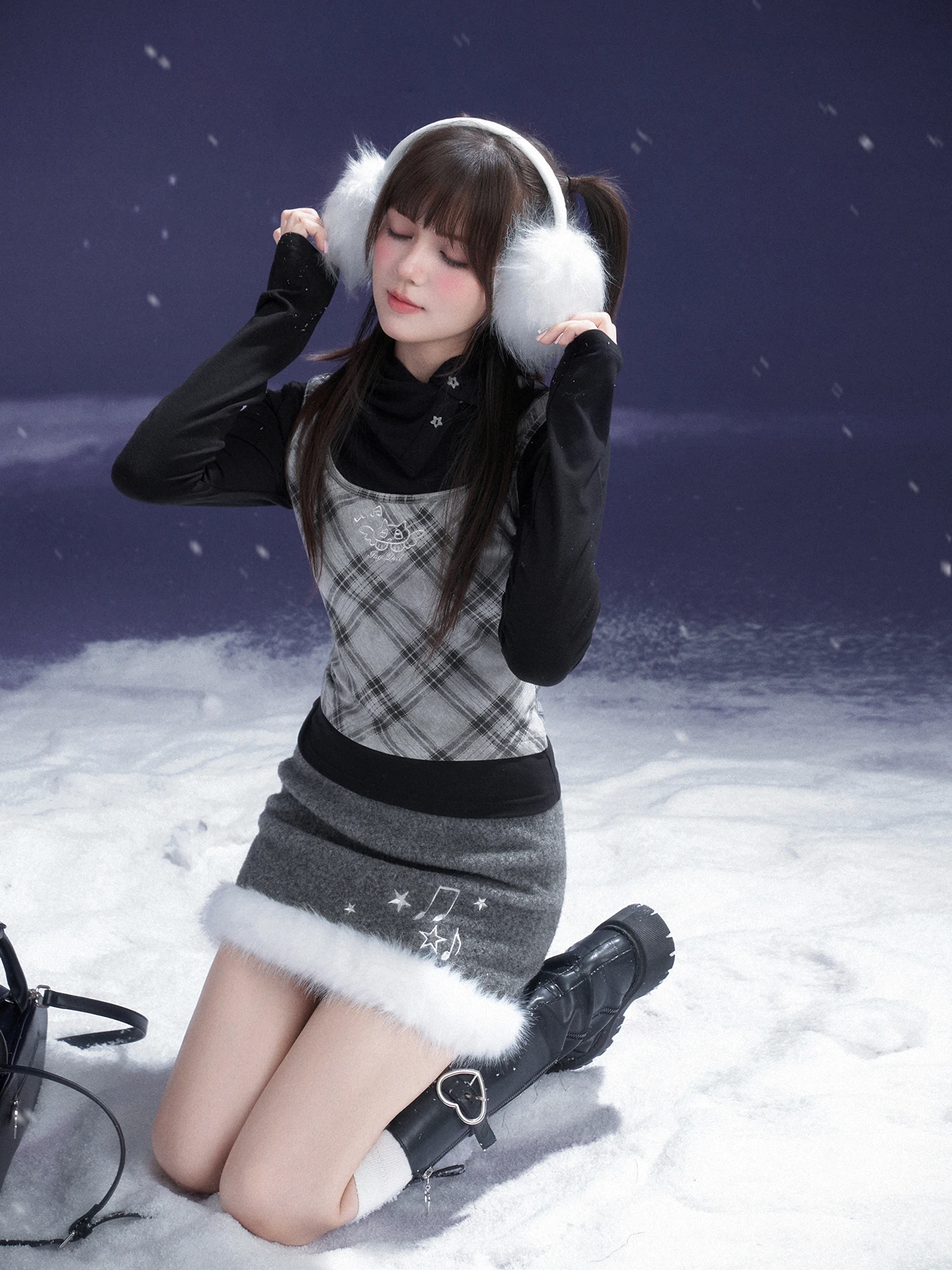 SagiDolls Retro Bla White id Soft Cozy High Collar Fake Two-Piece T-irt Top for Young Girls Casual Sle Ci Walk
SagiDolls Retro Bla White id Soft Cozy High Collar Fake Two-Piece T-irt Top for Young Girls Casual Sle Ci Walk