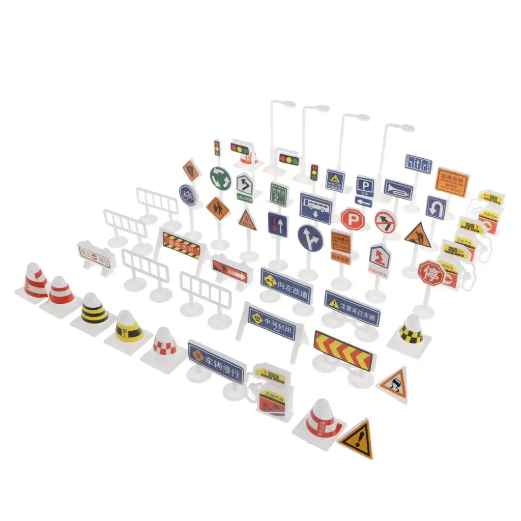 Plastic Traffic Signs Playset Imaginative Pretend Play Street Road Vehicle Blocks for Road Games for Kids
Plastic Traffic Signs Playset Imaginative Pretend Play Street Road Vehicle Blocks for Road Games for Kids