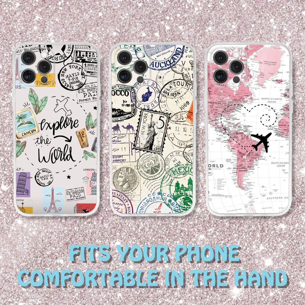 World Travel Pattern Phone Case For iPhone 16,15,14,13,12,11 Pro,Max,Plus,X,XS,XR,SE,Mini Transparent Silicone Soft
World Travel Pattern Phone Case For iPhone 16,15,14,13,12,11 Pro,Max,Plus,X,XS,XR,SE,Mini Transparent Silicone Soft