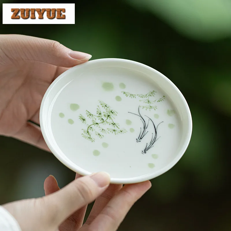 Pure Hand-painted Water Grass Fish Pot Bearing Holder Traditional Dry Brew Table Tea Tray Drinkware Supplies Craft Accessories
Pure Hand-painted Water Grass Fish Pot Bearing Holder Traditional Dry Brew Table Tea Tray Drinkware Supplies Craft Accessories