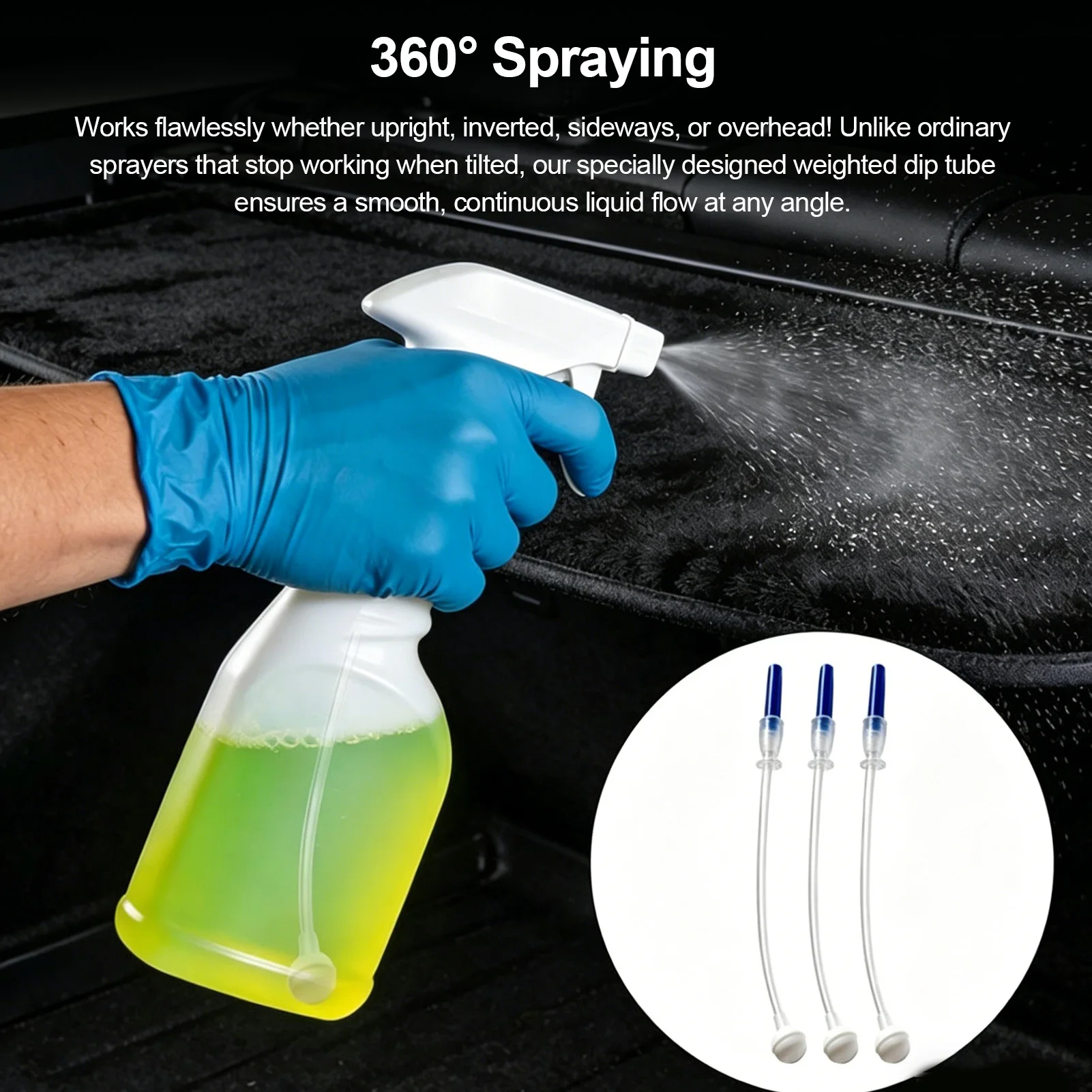 360° Spray Bottle Adapters Weighted Dip Tube Replacement for Most Spray Bottles Spray Bottle Dip Tube Replacement
360° Spray Bottle Adapters Weighted Dip Tube Replacement for Most Spray Bottles Spray Bottle Dip Tube Replacement