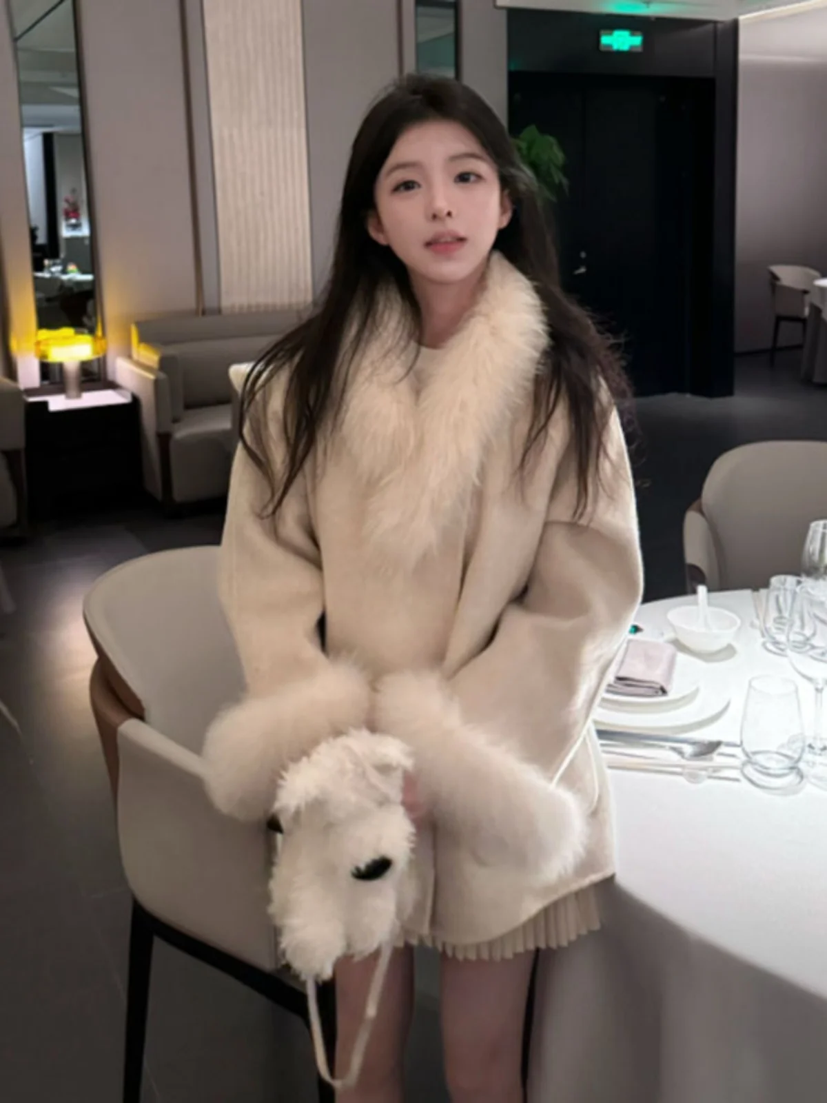 Korean Style Double-Sided Woolen Coat Long Sleeve Women's Outerwear Fashionable This Year Medium Length Coat for Short People
Korean Style Double-Sided Woolen Coat Long Sleeve Women's Outerwear Fashionable This Year Medium Length Coat for Short People