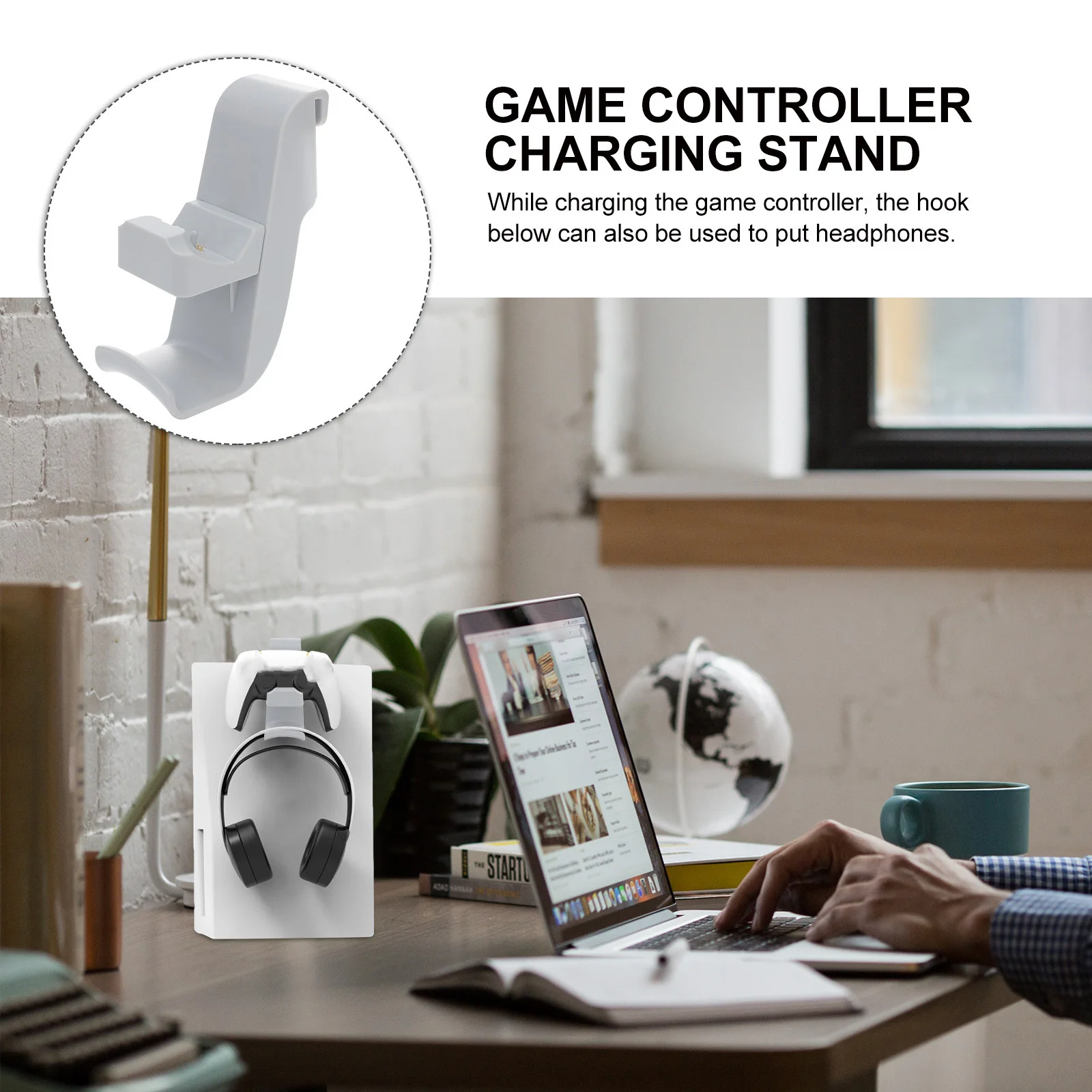 Suspendable Game Controller Charging Base Durable ABS Material Hangable Gamepad Compatible with Headphone Hook 
Suspendable Game Controller Charging Base Durable ABS Material Hangable Gamepad Compatible with Headphone Hook