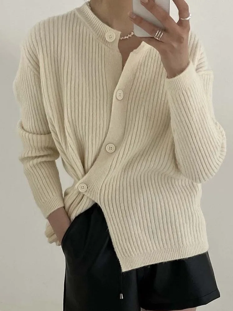 Korean Sle Knitted Open Cardigan Women's Autumn Wear Uneven Side Bule Waist Slim Long Sve Sweater Jaet
Korean Sle Knitted Open Cardigan Women's Autumn Wear Uneven Side Bule Waist Slim Long Sve Sweater Jaet