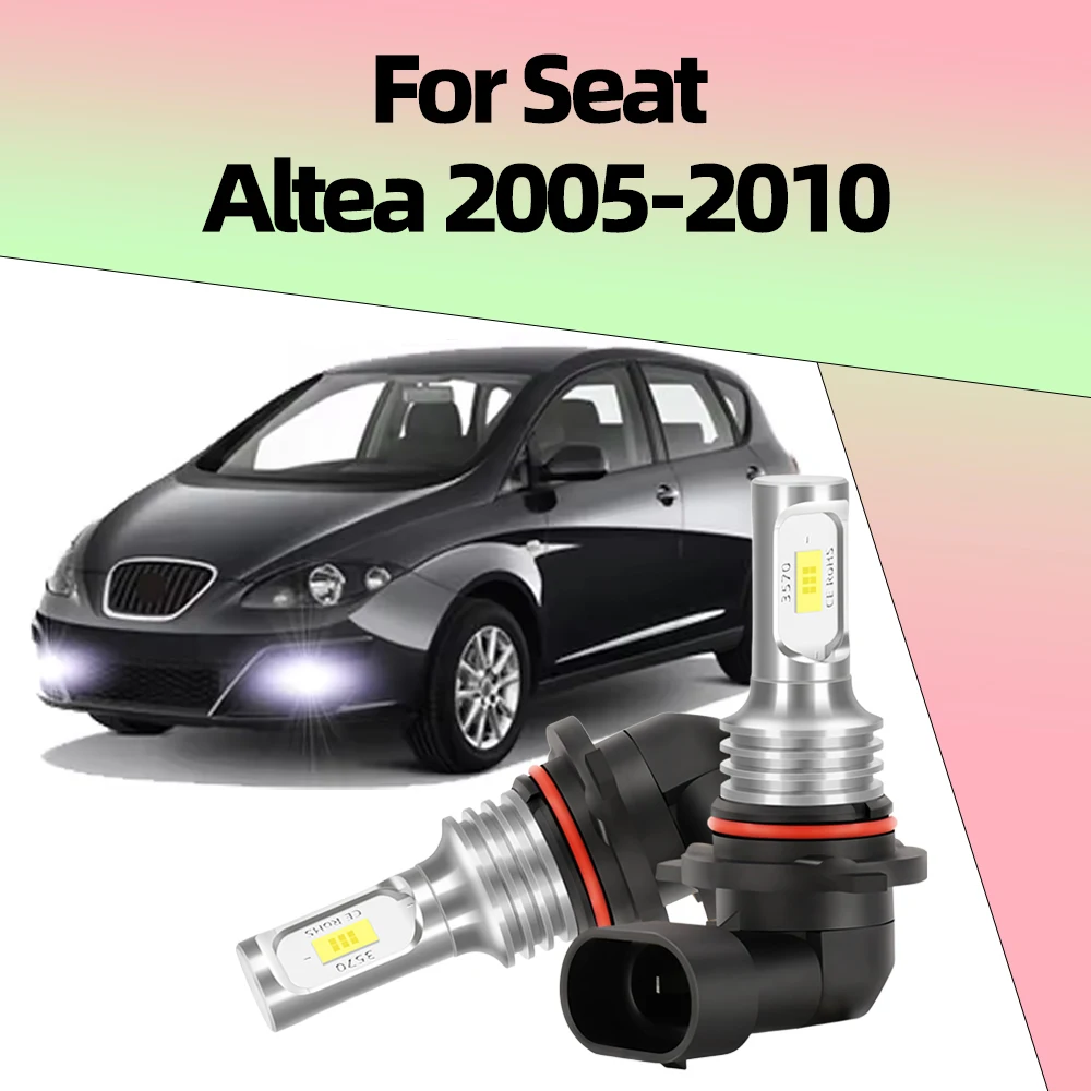 2Pcs Led Car Fog Lamps For Seat Altea 2005 2006 2007 2008 2009 2010 Fanless LED Front Fog Light Bulb Canbus 6000K CSP 3570 Chips
2Pcs Led Car Fog Lamps For Seat Altea 2005 2006 2007 2008 2009 2010 Fanless LED Front Fog Light Bulb Canbus 6000K CSP 3570 Chips