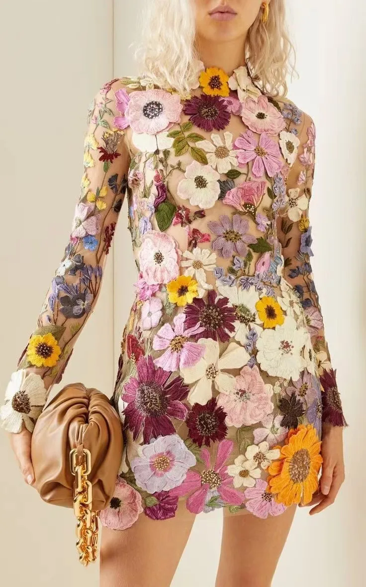 Three-dimensional Flower Hip-wrapped Sexy Dress Spring and Summer 2025 New Embroidered Dress European American Cross-border
Three-dimensional Flower Hip-wrapped Sexy Dress Spring and Summer 2025 New Embroidered Dress European American Cross-border