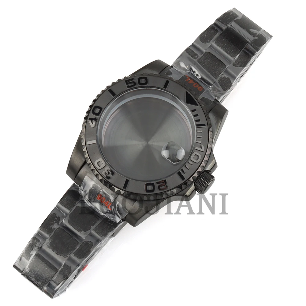 for Black NH35 Yacht-master Case 40mm Oyster Bracelet Stainless steel Sapphire Waterproof fit 28.5mm Dial NH34 NH35/36 Movement
for Black NH35 Yacht-master Case 40mm Oyster Bracelet Stainless steel Sapphire Waterproof fit 28.5mm Dial NH34 NH35/36 Movement
