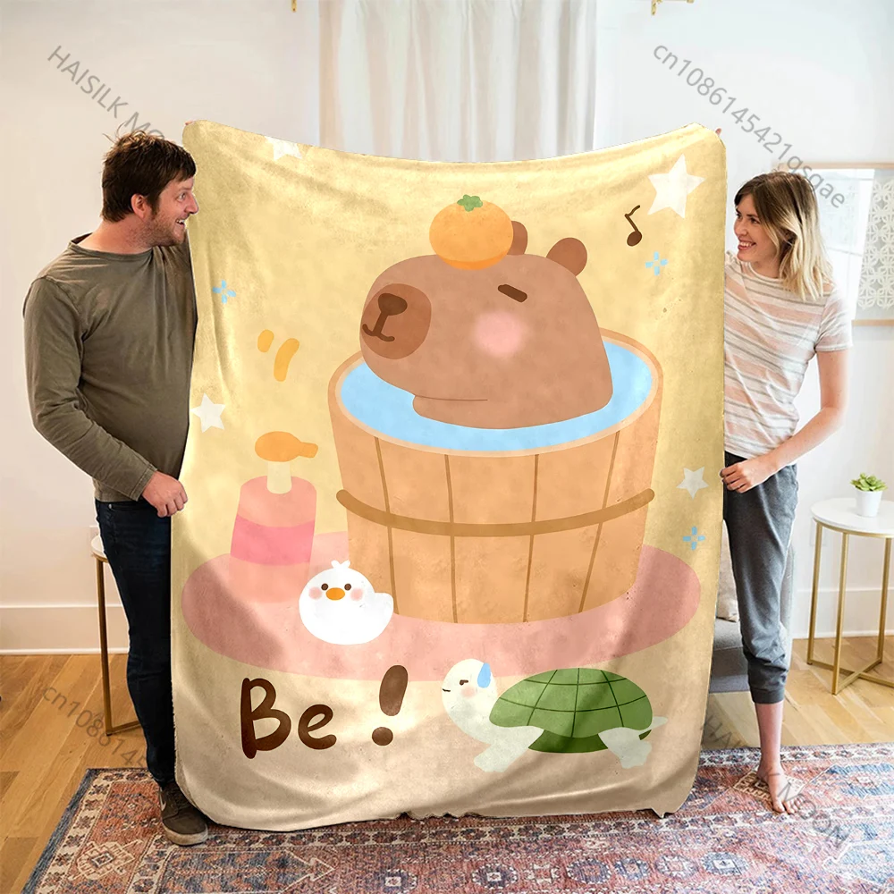 1PC Capybara Cartoon Print Blanket Warm Soft and Comfortable Home Travel Sofa Bedding Camping Cars Cover Blanket Large Size
1PC Capybara Cartoon Print Blanket Warm Soft and Comfortable Home Travel Sofa Bedding Camping Cars Cover Blanket Large Size