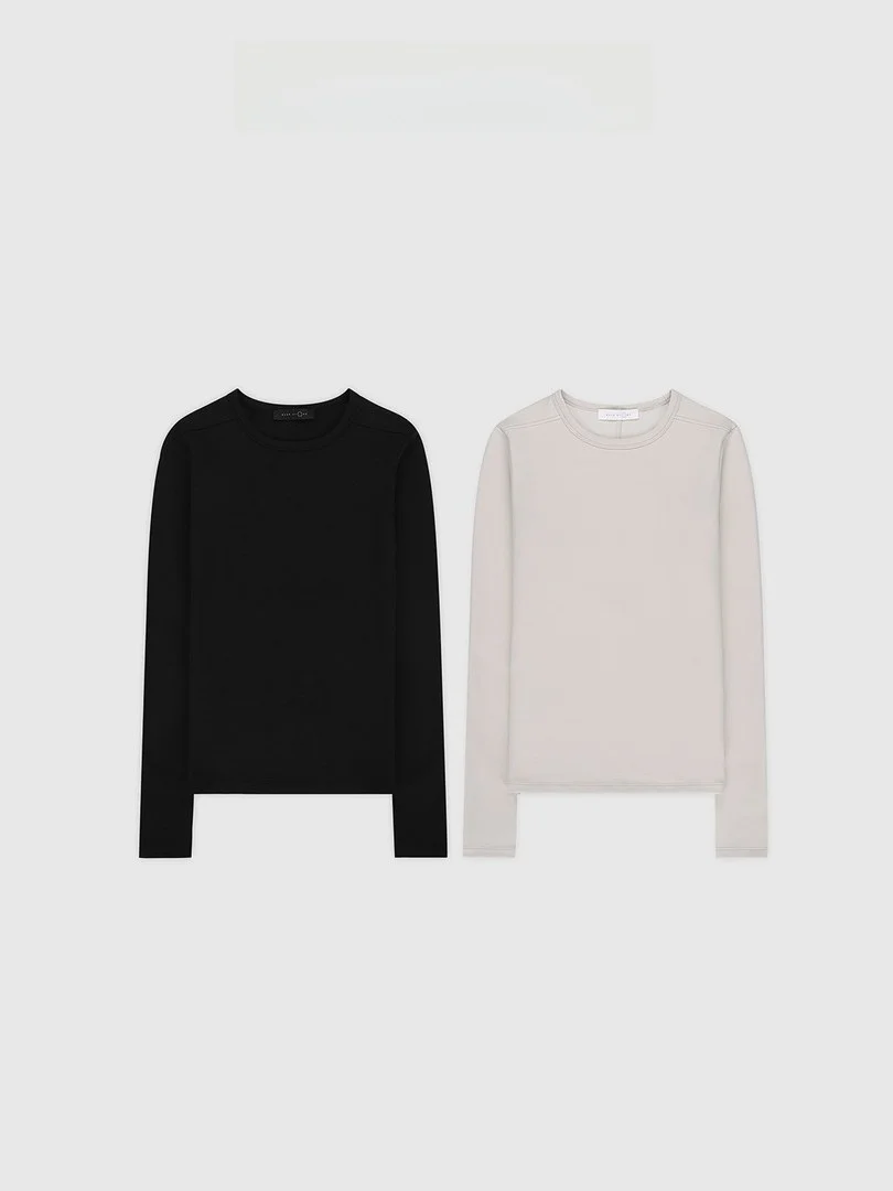 Теплая универсальная футболка с длинным рукавом, модная, приталенная, зимняя, для повседневного образа, женская, из смесового хлопка, с воротником-стойкой
Теплая универсальная футболка с длинным рукавом, модная, приталенная, зимняя, для повседневного образа, женская, из смесового хлопка, с воротником-стойкой