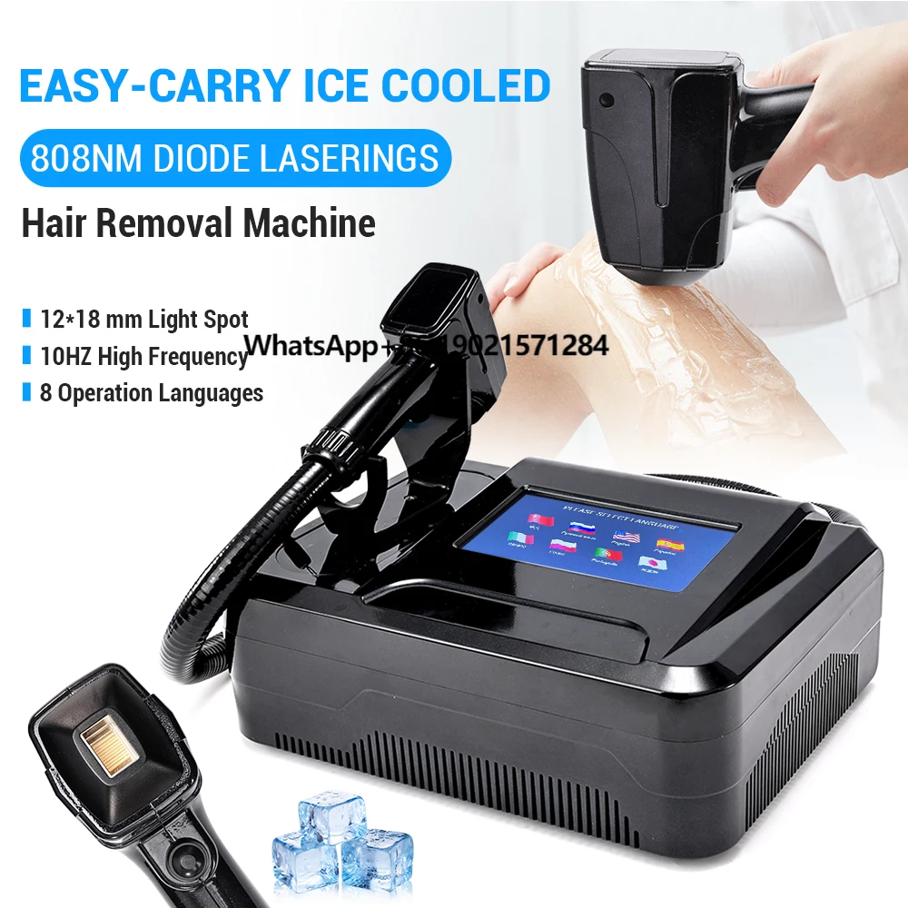 Portable Easy-carry Ice Cool 808nm Diode Hair Removal Machine for Home & Business
Portable Easy-carry Ice Cool 808nm Diode Hair Removal Machine for Home & Business