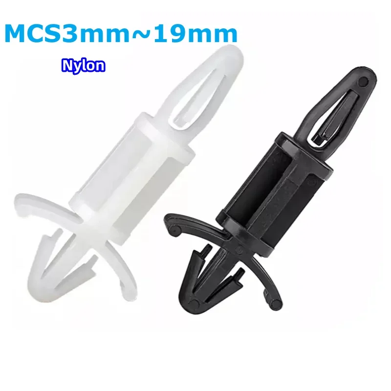 MCS Plastic PC/PCB Board Isolation Column Reverse Locking Circuit Bracket Computer Nylon Spacer Pillar Support Hole 4MM