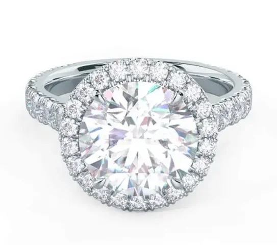 Platinum Ring PT950 Round Main Stone 3.0ct D VVS1 Lab diamond With IGI certificate
Platinum Ring PT950 Round Main Stone 3.0ct D VVS1 Lab diamond With IGI certificate