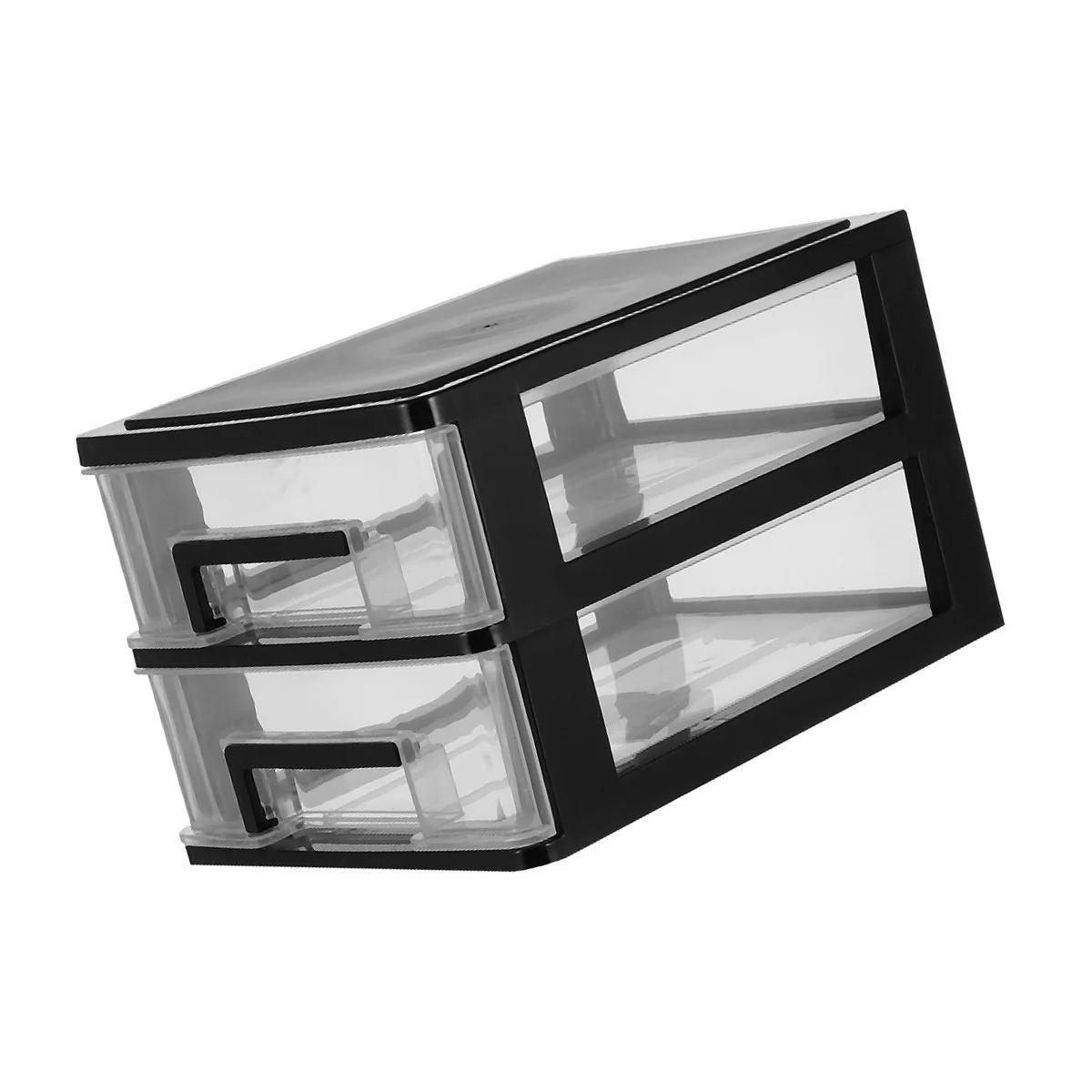 Drawer Type Storage Box Two-Layer Plastic Organizer Transparent Black White For Desk Sundries Organizer
Drawer Type Storage Box Two-Layer Plastic Organizer Transparent Black White For Desk Sundries Organizer