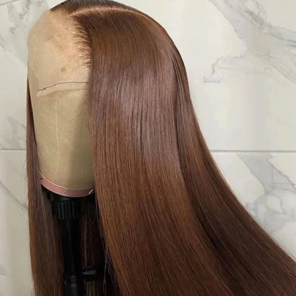 Chocolate Brown Straight Lace Front Wig 13x4 HD Free Part Glueless With Baby Hair Small Knots Synthetic High Quality Cosplay
Chocolate Brown Straight Lace Front Wig 13x4 HD Free Part Glueless With Baby Hair Small Knots Synthetic High Quality Cosplay
