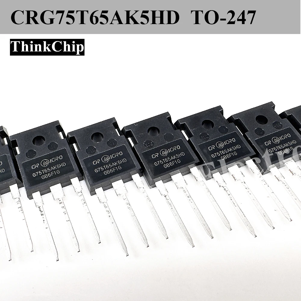 (10 pcs) CRG75T65AK5HD (Marking CRG75T65AK5HD) TO-247 Trench FS IGBT 650V 75A CRG75T65AK5
(10 pcs) CRG75T65AK5HD (Marking CRG75T65AK5HD) TO-247 Trench FS IGBT 650V 75A CRG75T65AK5