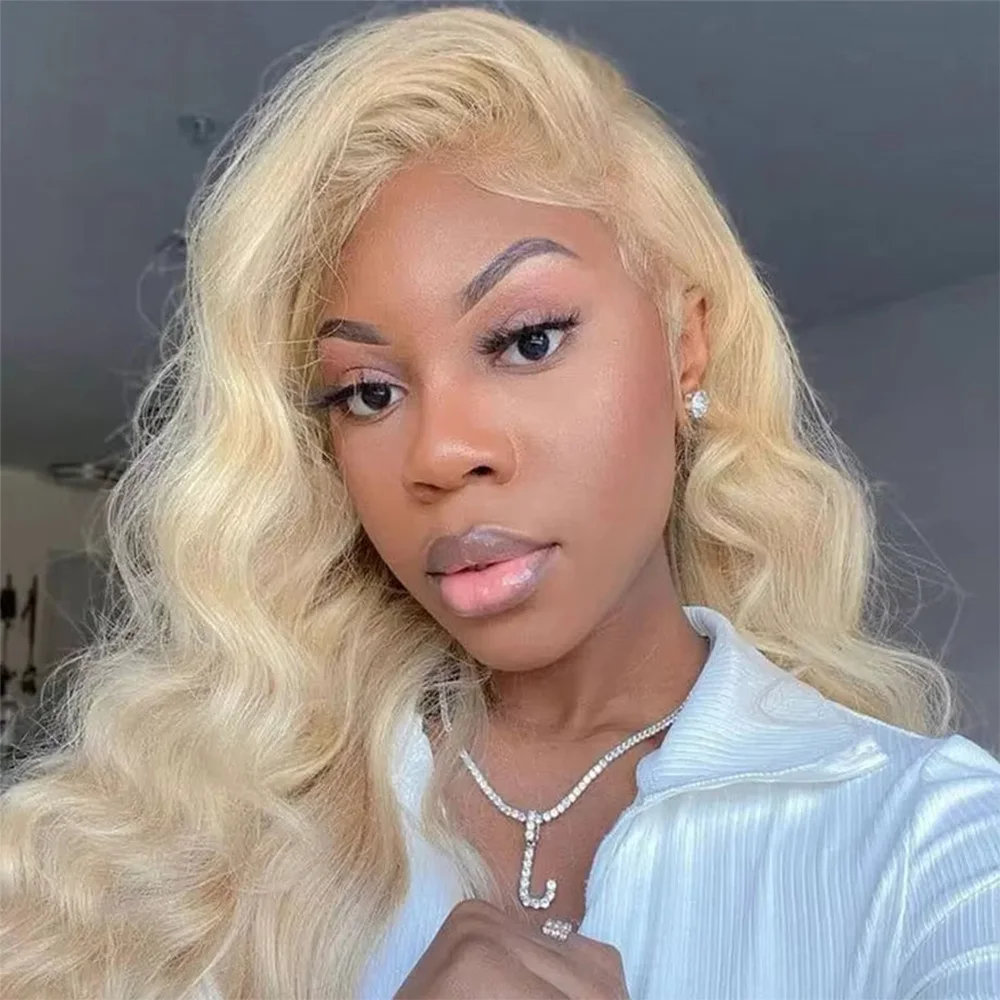 613 Blonde Body Wave 13x6 HD Transparent Lace Front Brazilian Human Hair Wig Preplucked 200% Density Lace Frontal Wigs For Women
613 Blonde Body Wave 13x6 HD Transparent Lace Front Brazilian Human Hair Wig Preplucked 200% Density Lace Frontal Wigs For Women
