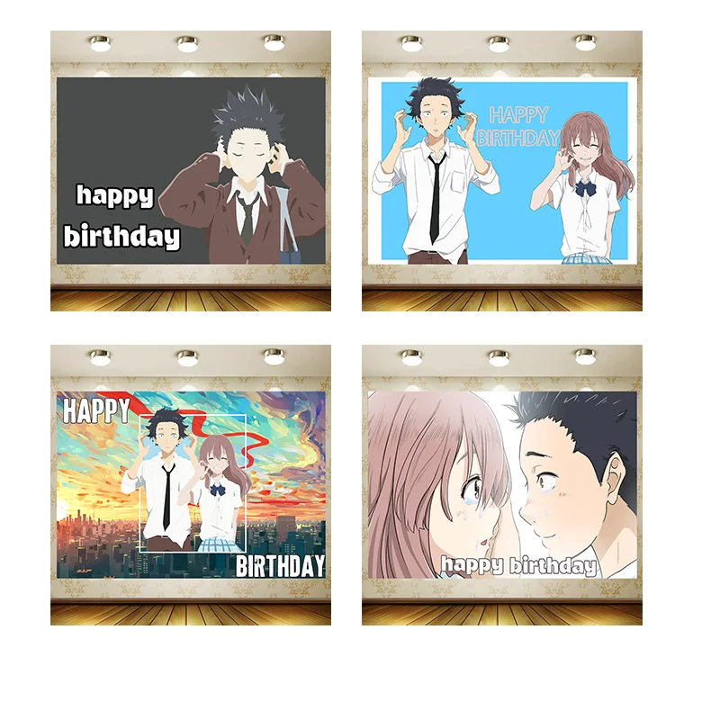 A Silent Voice Birthday Party Supplies Banner Kid Cartoon Decoration Background Photography backdrop Baby Shower
A Silent Voice Birthday Party Supplies Banner Kid Cartoon Decoration Background Photography backdrop Baby Shower