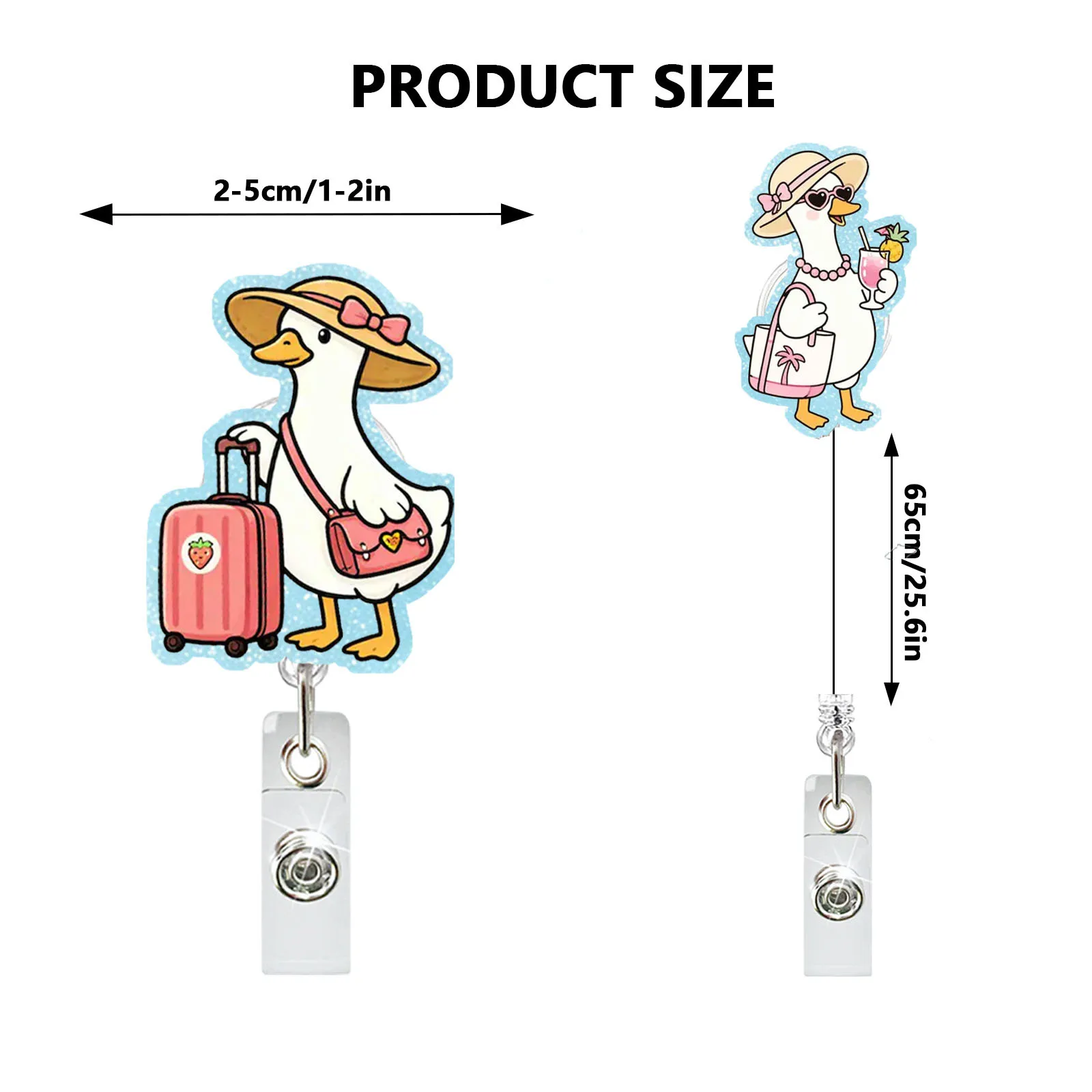 Acrylic Badge Clip Cartoon Goose Pattern Badge Reel Id Card Holder Clip Nautical Nautical Badge Holder For Office Id Card Daily
Acrylic Badge Clip Cartoon Goose Pattern Badge Reel Id Card Holder Clip Nautical Nautical Badge Holder For Office Id Card Daily