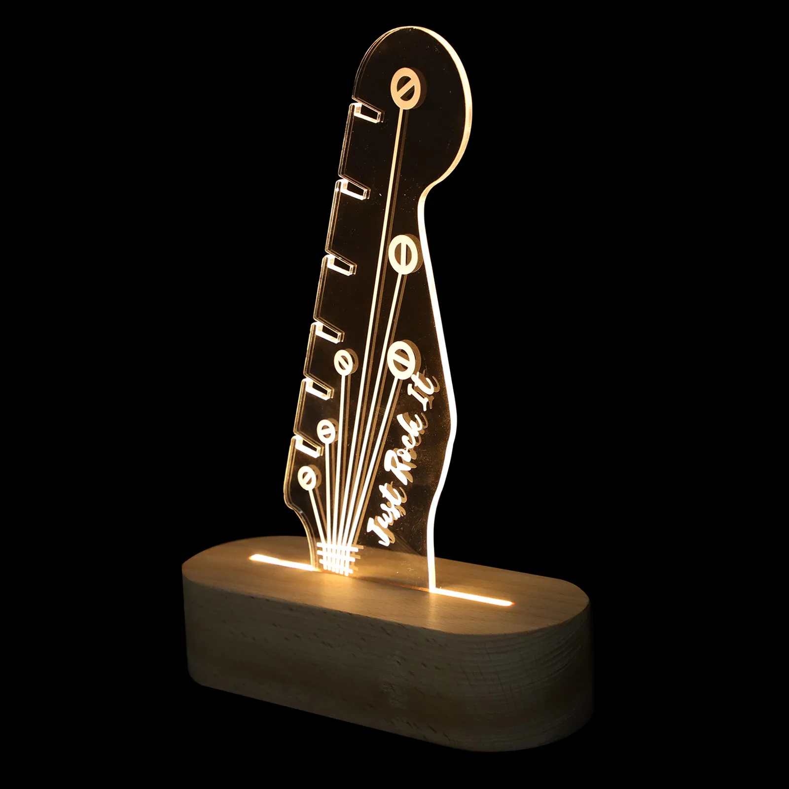Guitar Headstock Shaped Pick Holder Glowing Light up Acrylic Display Accesories
Guitar Headstock Shaped Pick Holder Glowing Light up Acrylic Display Accesories