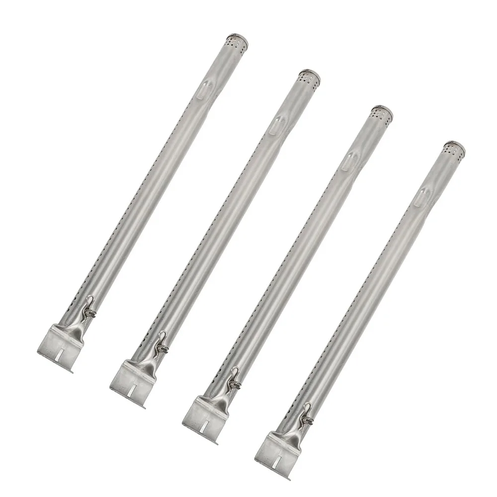 4 Pcs Durable Stainless Steel Gas Grill Burner High Strength Silver BBQ Grill Burner Burner Pipe Grill Replacement Parts
4 Pcs Durable Stainless Steel Gas Grill Burner High Strength Silver BBQ Grill Burner Burner Pipe Grill Replacement Parts