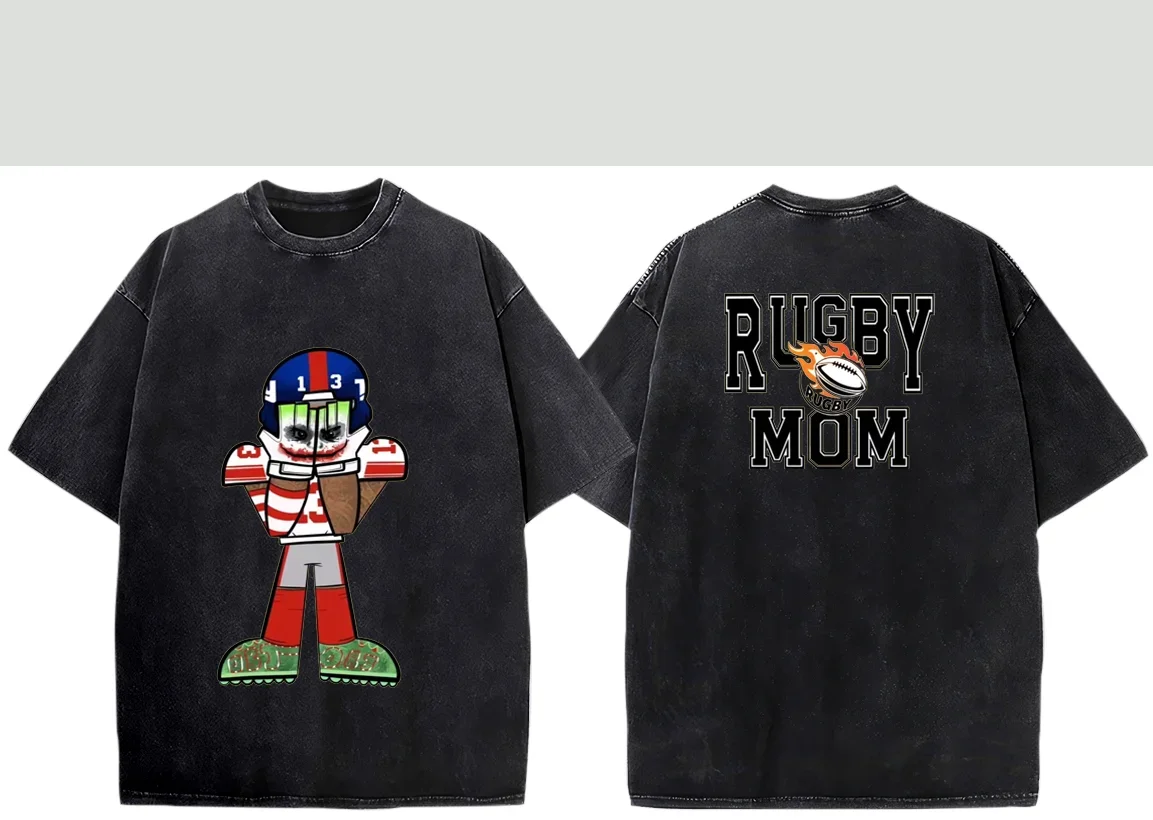 About The Printed Washed Cotton T-shirt for Rugby Sports Series,Super Bowl,men's T-shirt
About The Printed Washed Cotton T-shirt for Rugby Sports Series,Super Bowl,men's T-shirt