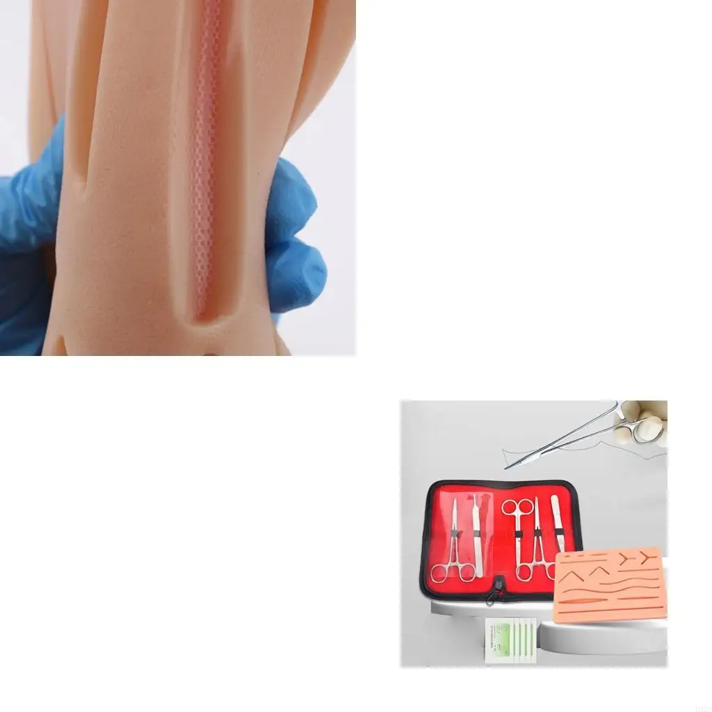 Suture Training Set with 14 Wounds Silicone Skin Pad Model for Students Practice K92C
Suture Training Set with 14 Wounds Silicone Skin Pad Model for Students Practice K92C