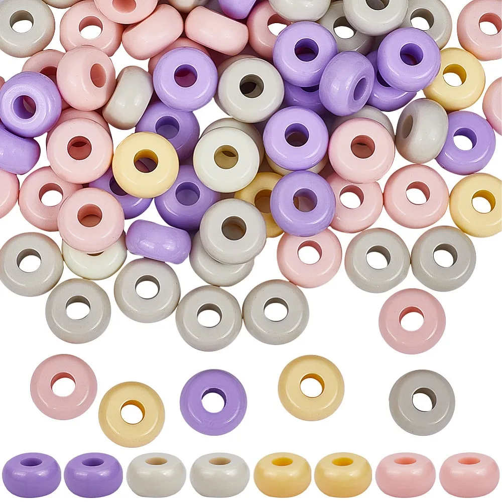 100Pcs Opaque Acrylic Beads Rondelle Mixed Color 13x7mm Hole: 4.8mm
100Pcs Opaque Acrylic Beads Rondelle Mixed Color 13x7mm Hole: 4.8mm