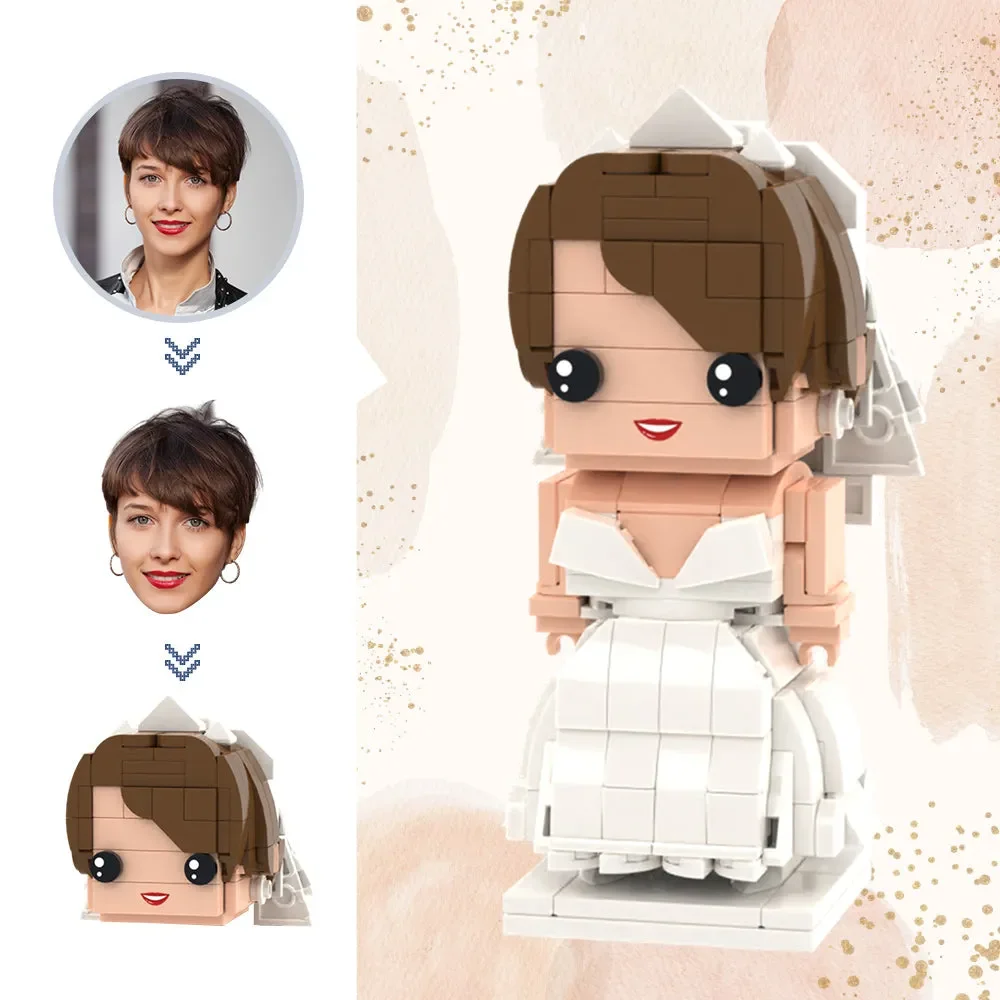 Custom Single Character Brickfigures, Small Particle Photo Customization Blocks Model for Party & Home Display Wedding gif
Custom Single Character Brickfigures, Small Particle Photo Customization Blocks Model for Party & Home Display Wedding gif