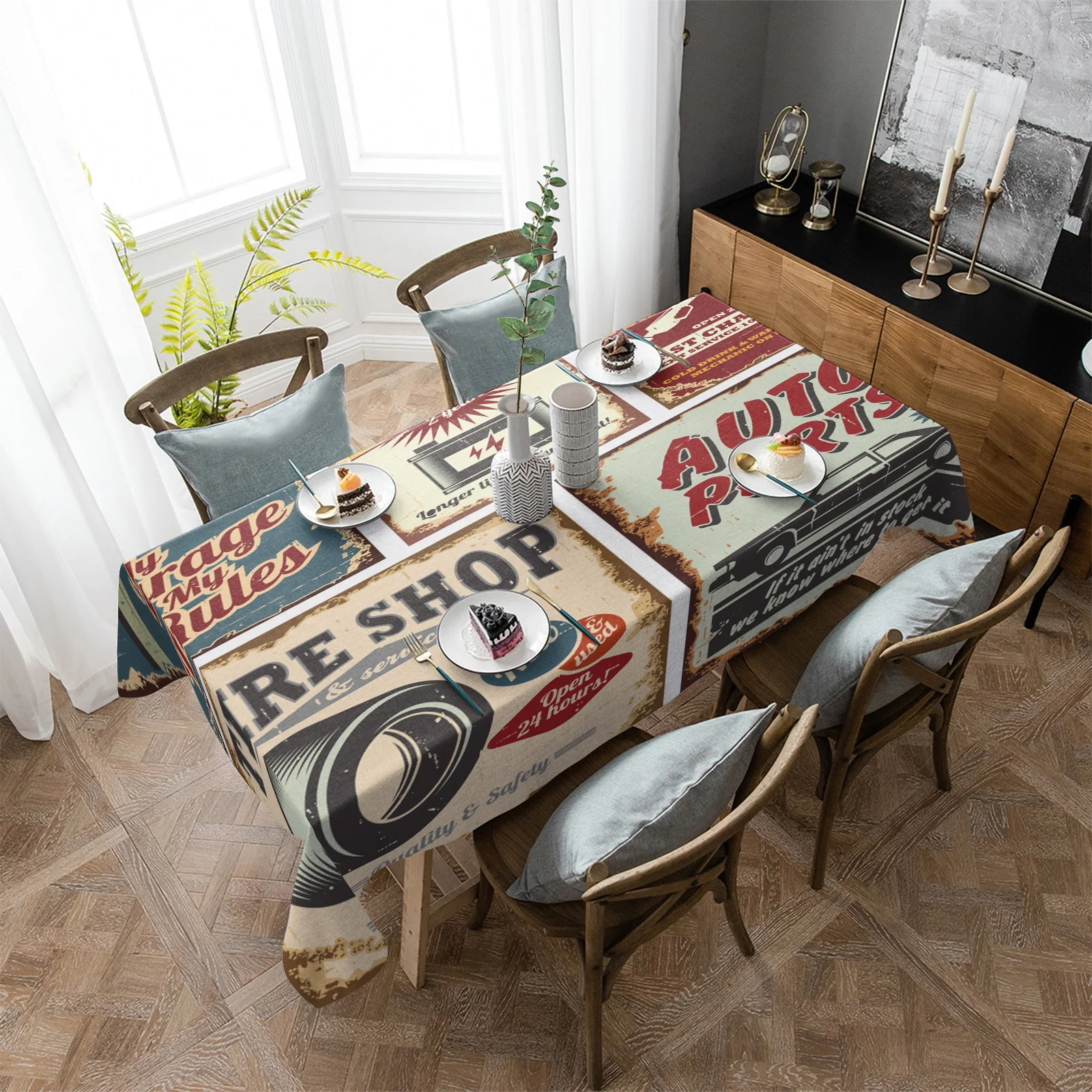 Retro Poster Design Vintage Car Tool Waterproof Tablecloth Party Decorations Supplies Rectangle Table Cloth Kitchen Table Decor
Retro Poster Design Vintage Car Tool Waterproof Tablecloth Party Decorations Supplies Rectangle Table Cloth Kitchen Table Decor