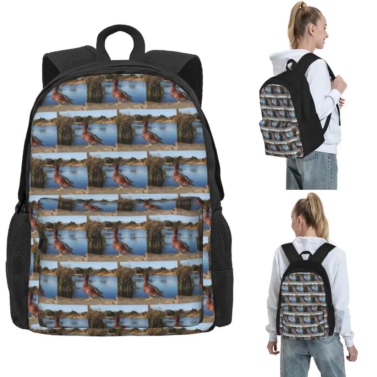 Big Duck At Lake Murray Backpack Hot Sale Daypack Large Capacity Kids BookBag School Bag Shoulder Bags for Men Women
Big Duck At Lake Murray Backpack Hot Sale Daypack Large Capacity Kids BookBag School Bag Shoulder Bags for Men Women
