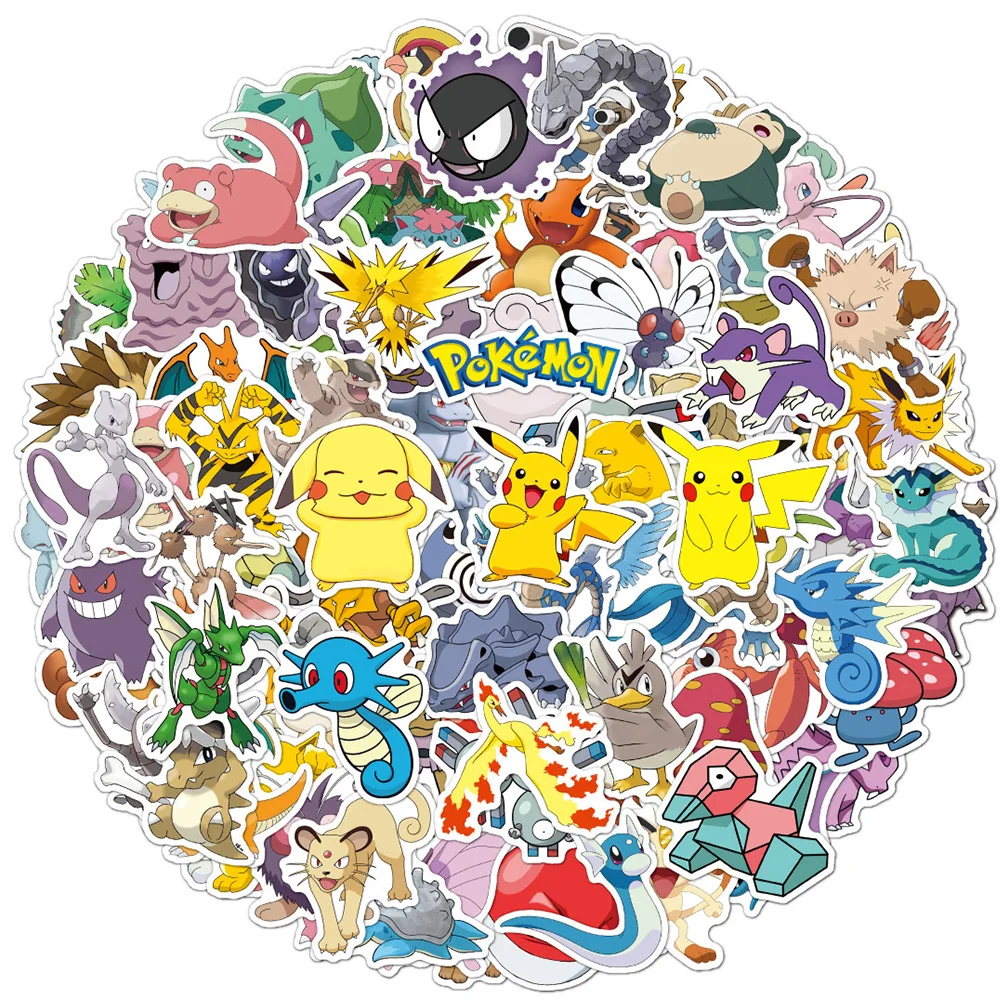 10/30/50/100pcs Anime Pokemon Stickers Pack Cool Cartoon Decal DIY Skateboard Suitcase Luggage Car Classic Manga Sticker Kid Toy
10/30/50/100pcs Anime Pokemon Stickers Pack Cool Cartoon Decal DIY Skateboard Suitcase Luggage Car Classic Manga Sticker Kid Toy